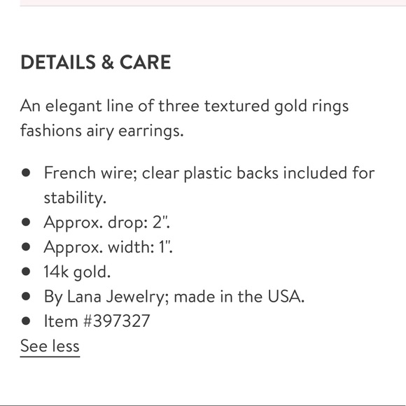 🆕 LANA 14K Gold Delano Circles Earrings - Picture 3 of 5